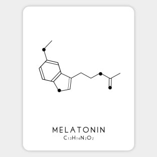 Melatonin Molecular Structure - White Magnet